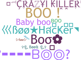Nickname - Boo