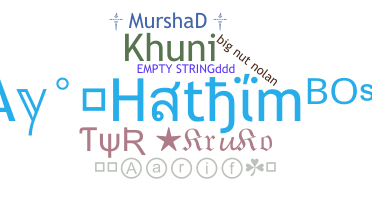 Nickname - Hathim