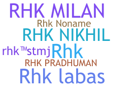 Nickname - RHK