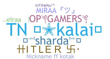 Nickname - Miraa