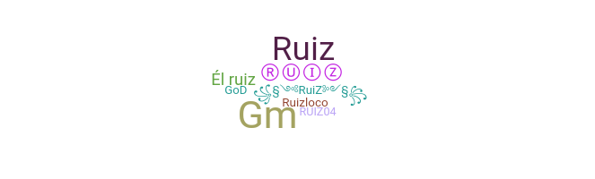 Nickname - ruiz