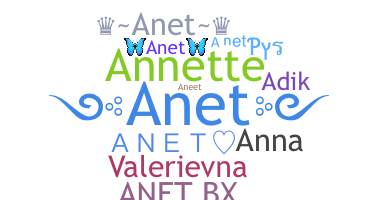 Nickname - Anet