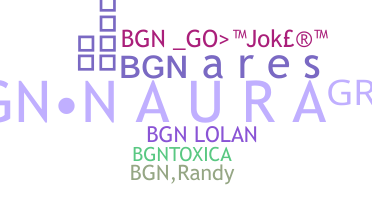 Nickname - bgn