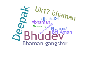 Nickname - BHAMAN