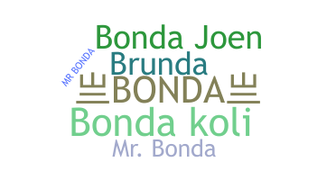 Nickname - Bonda