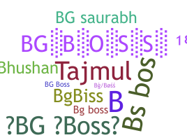 Nickname - BgBoss