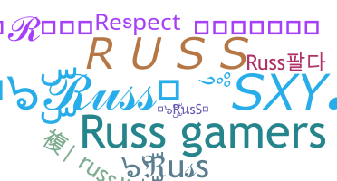 Nickname - Russ