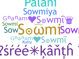 Nickname - sowmi