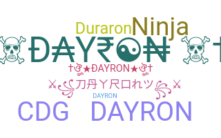 Nickname - dayron