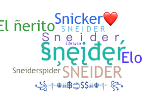 Nickname - Sneider