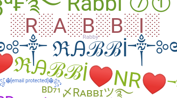 Nickname - Rabbi