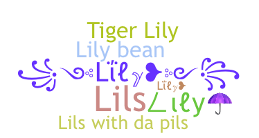 Nickname - lily