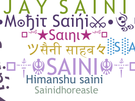 Nickname - Saini