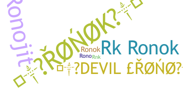 Nickname - ronok