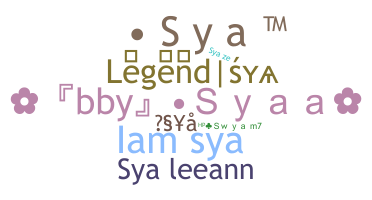 Nickname - Sya