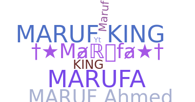 Nickname - Marufa