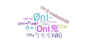 Nickname - Oni
