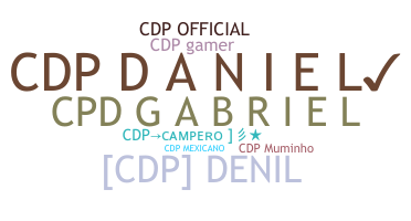 Nickname - cdp