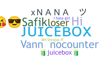 Nickname - Juicebox