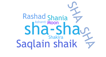 Nickname - Shasha