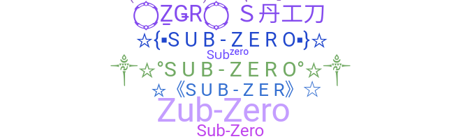 Nickname - Subzero